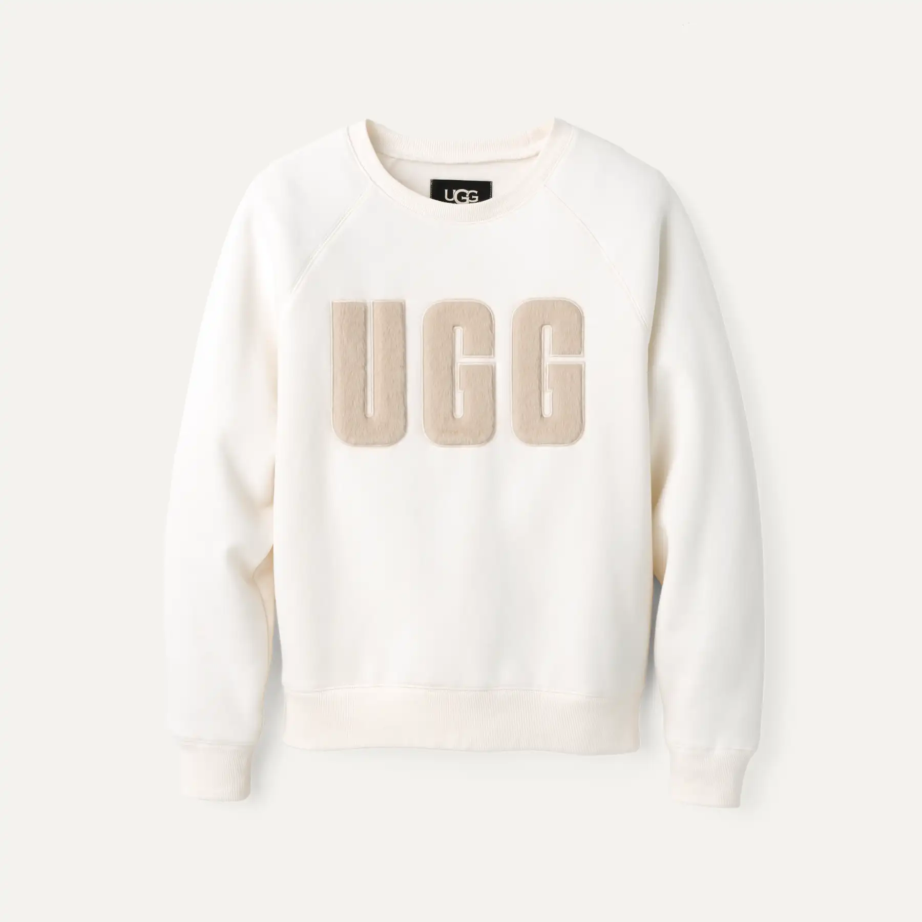 ☆新品タグ付☆ UGG Madeline Fuzzy Logo Crewneck UGG® Women's The Madeline Fuzzy-Logo Crewneck Sweatshirt